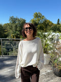 Pull Natacha beige et écrue