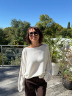 Pull Natacha beige et écrue