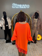 Pull Martine Orange Grande Taille