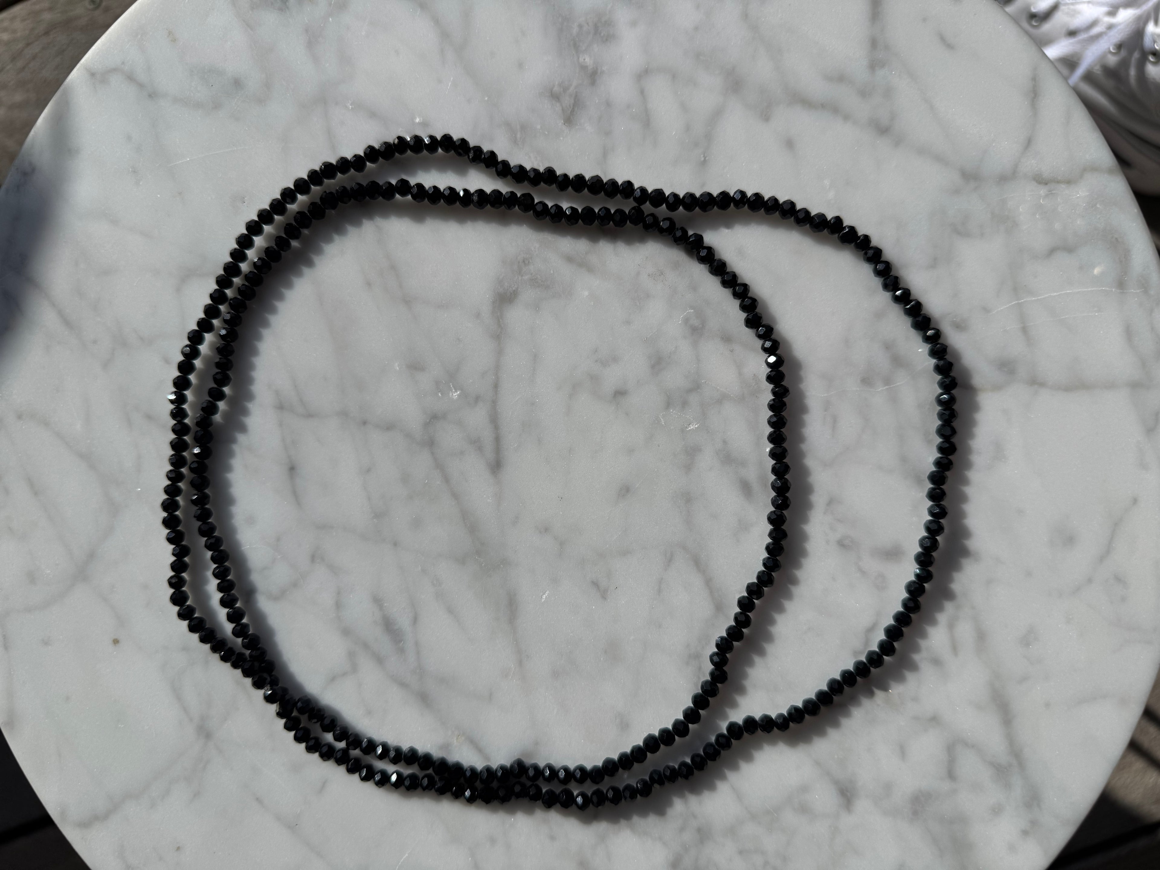 Bracelet - Collier cristal Noire