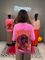 T Shirt Iconic Teckel Rose