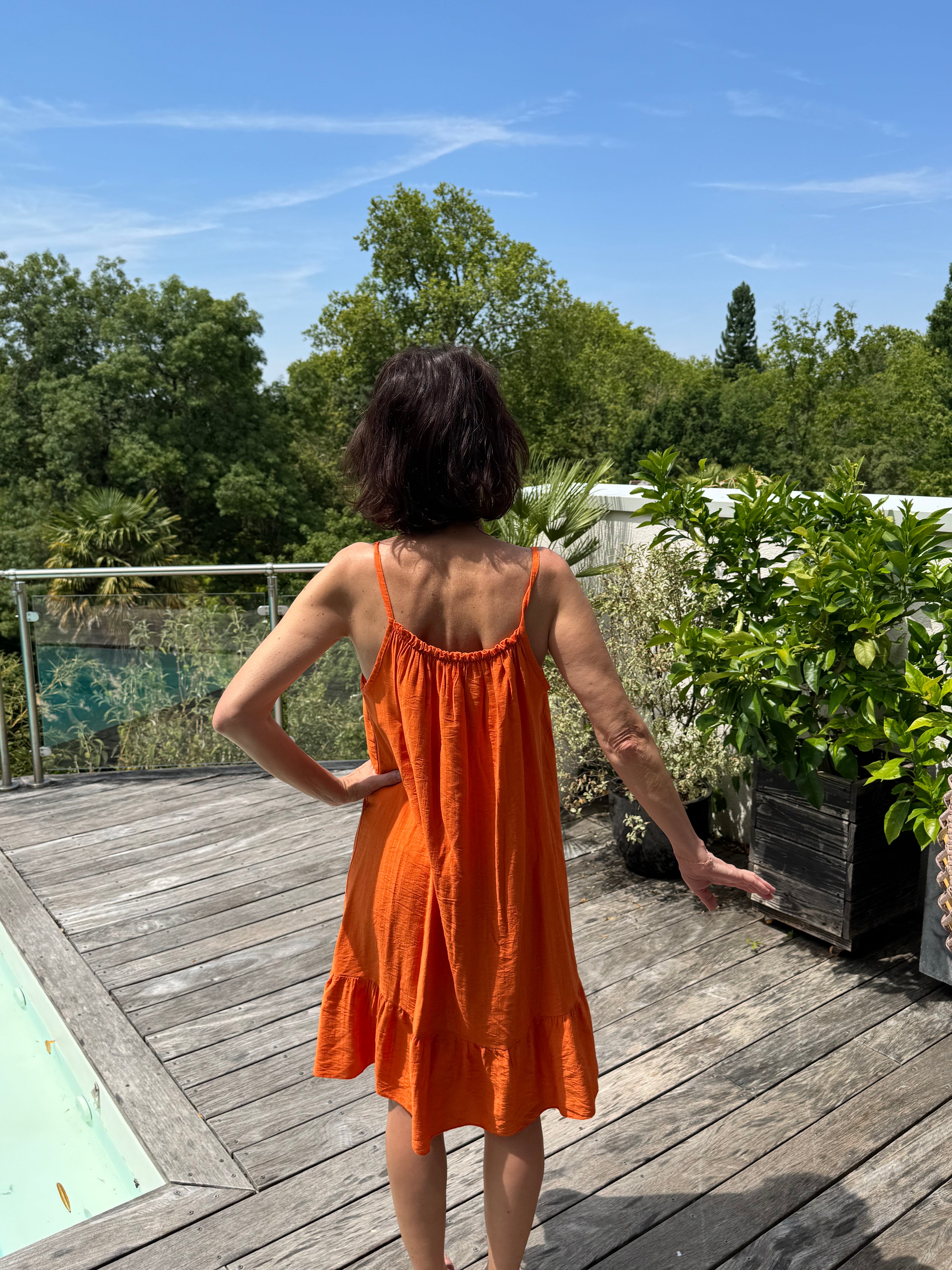 Robe canicule orange