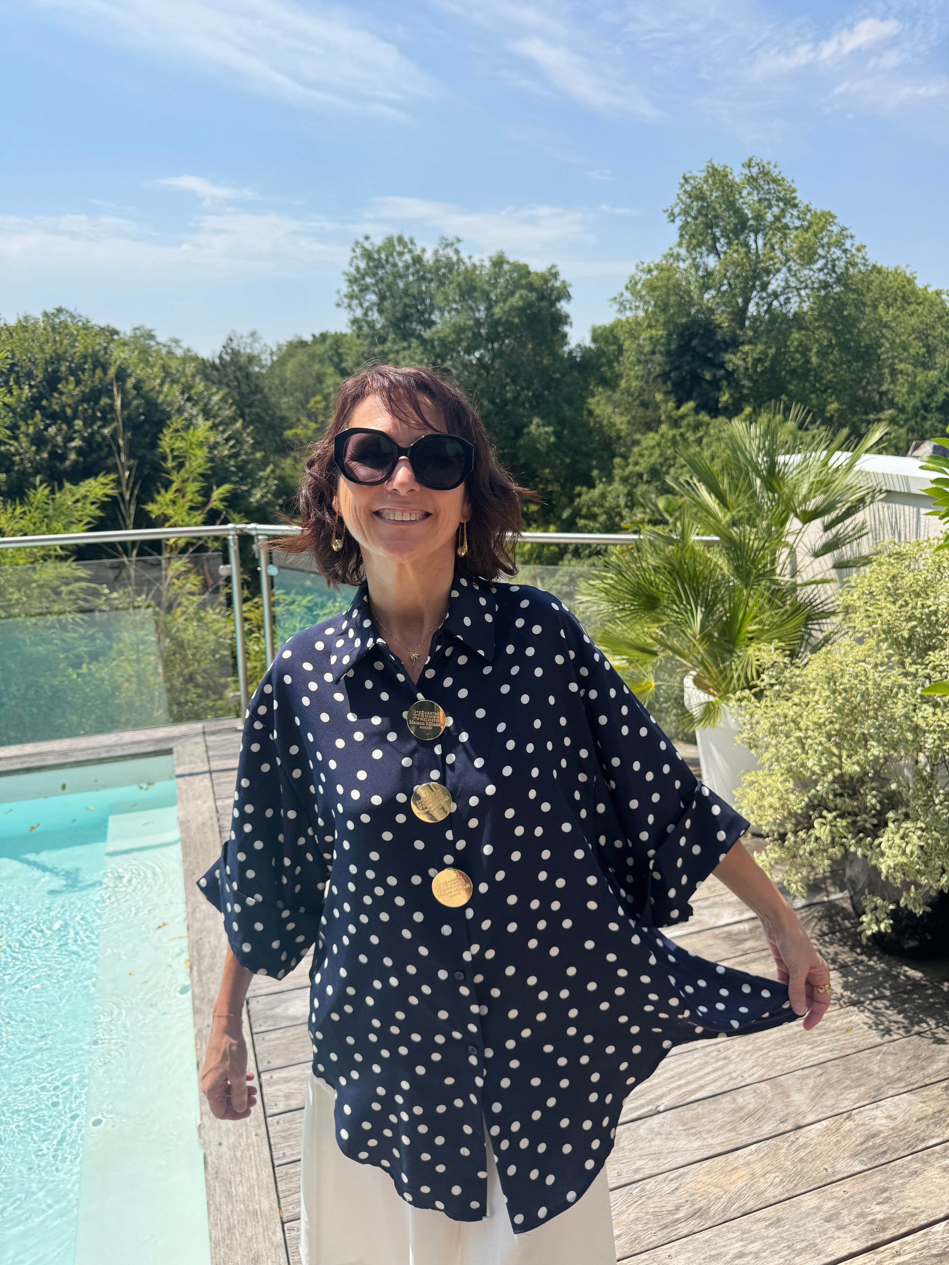 Chemise Pois Trio Broches