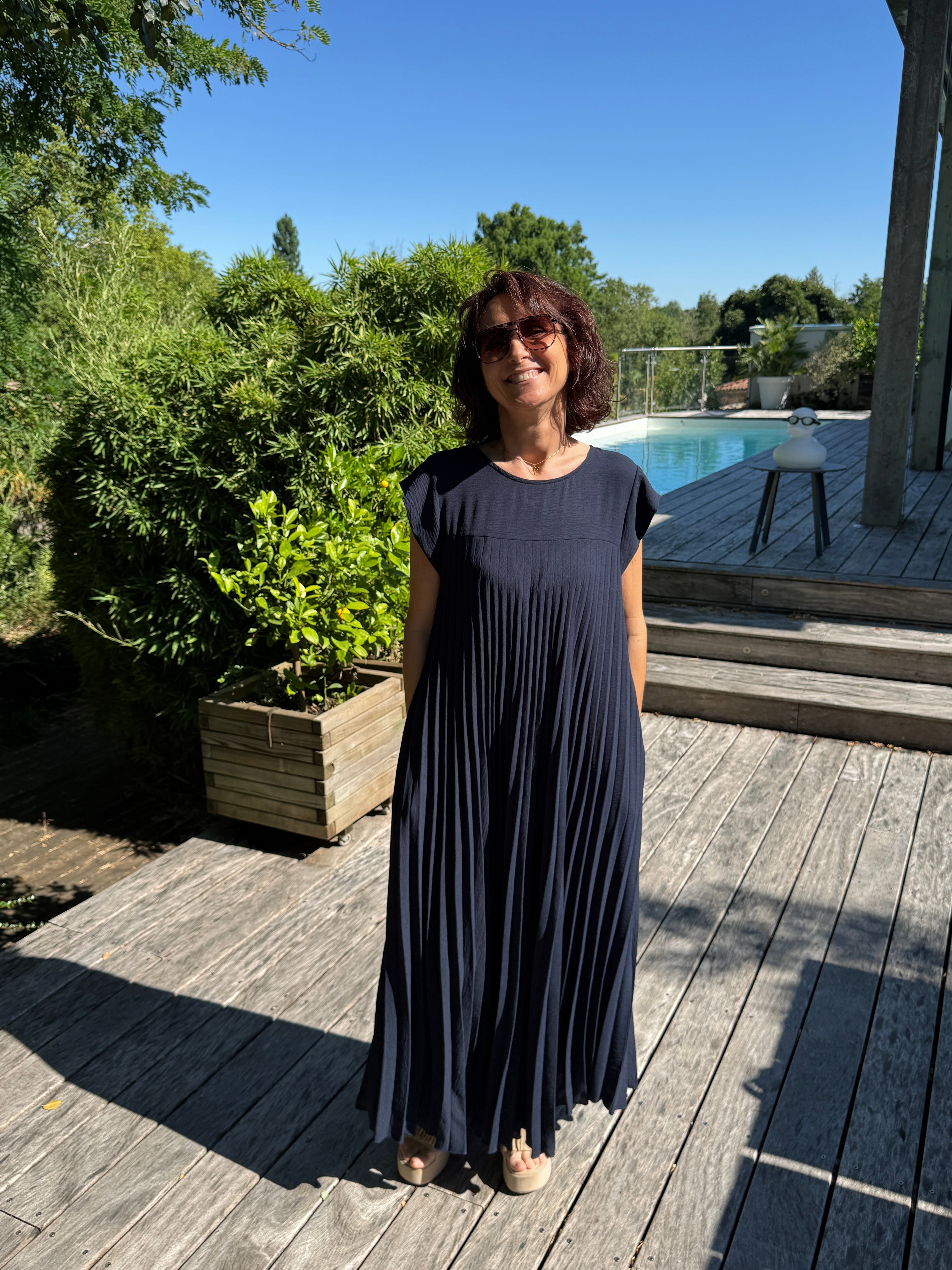 Robe Mona Bleu Marine