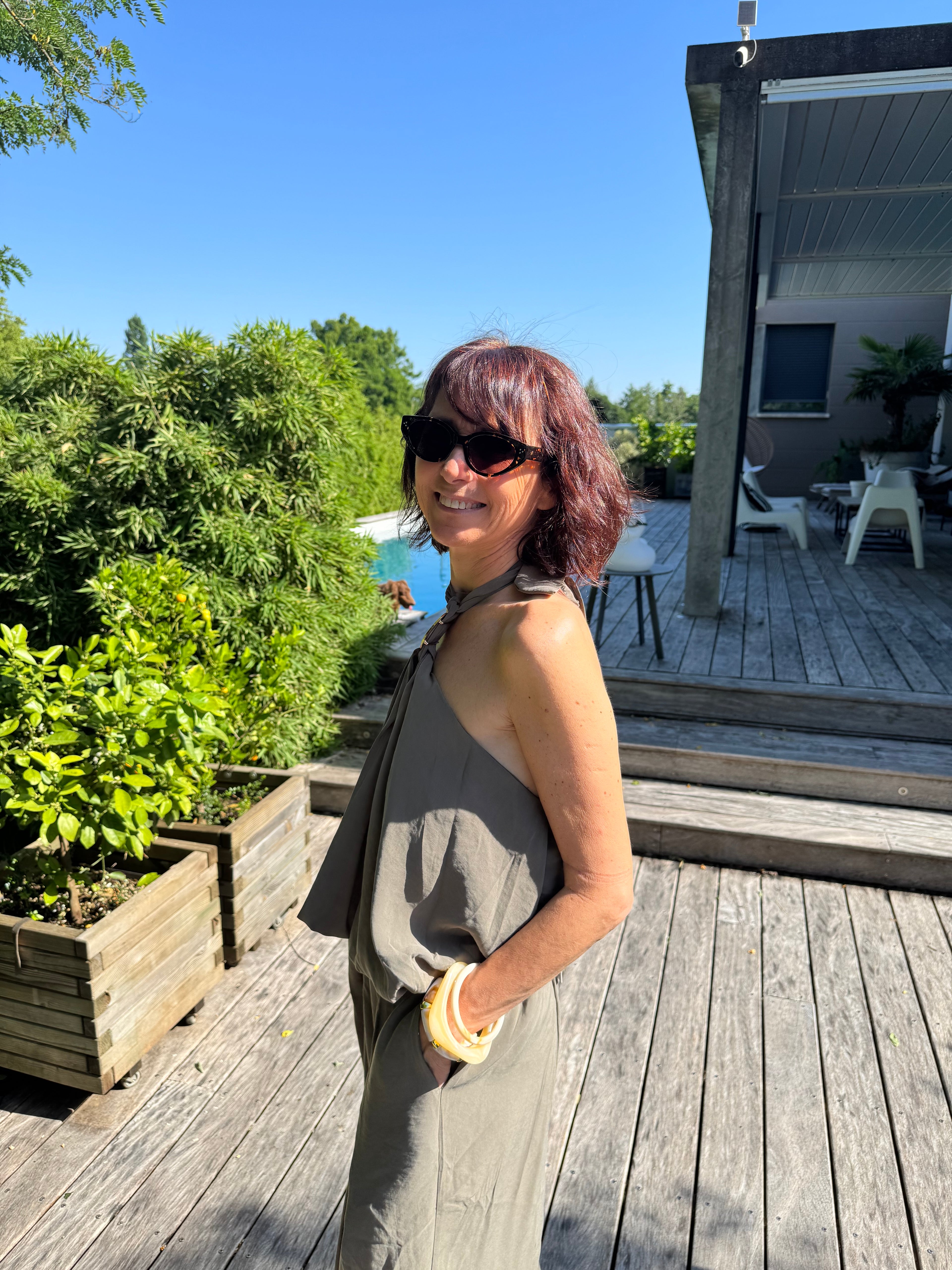 Top Dos Nu Capri Kaki
