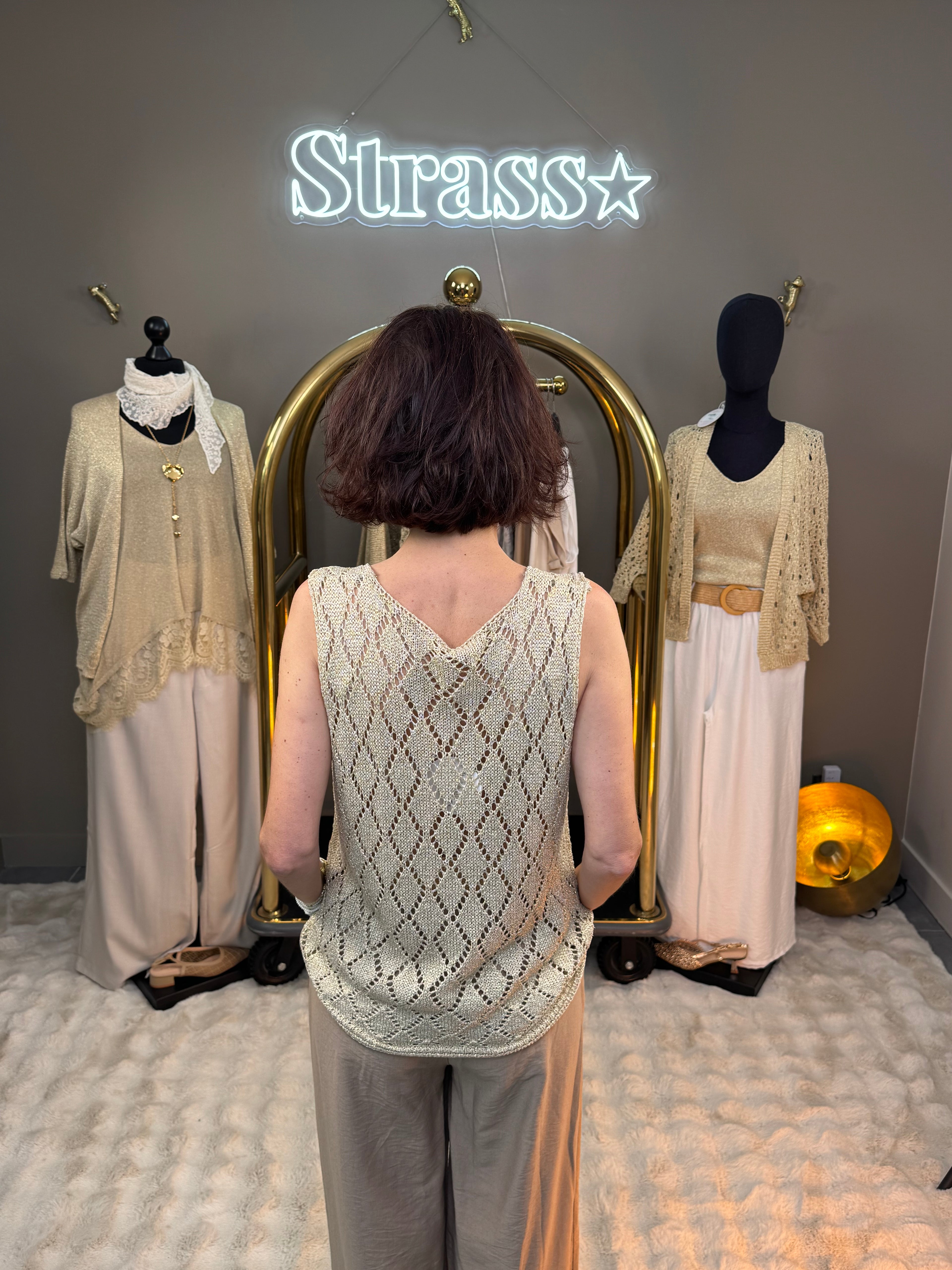 Débardeur Lurex Frederico Doré