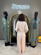 Ensemble Jog sweat + pantalon Beige