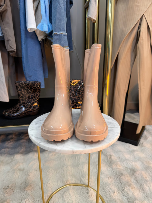 Bottes Caoutchouc Beige