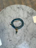 Collier Y Bracelet Poisson Bleu
