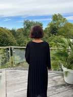 Robe Plissée Divina Noire