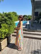 Robe Arbre du Voyageur Turquoise