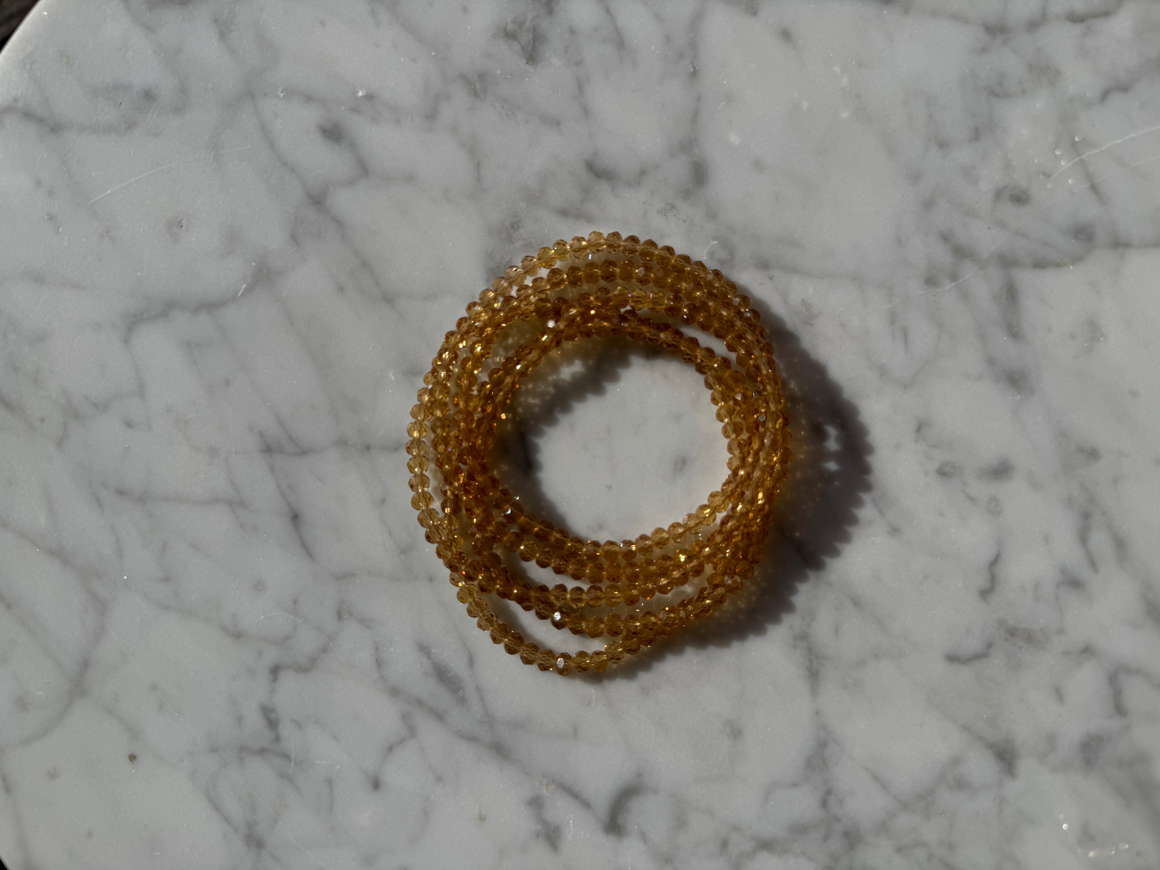 Bracelet - Collier cristal Camel