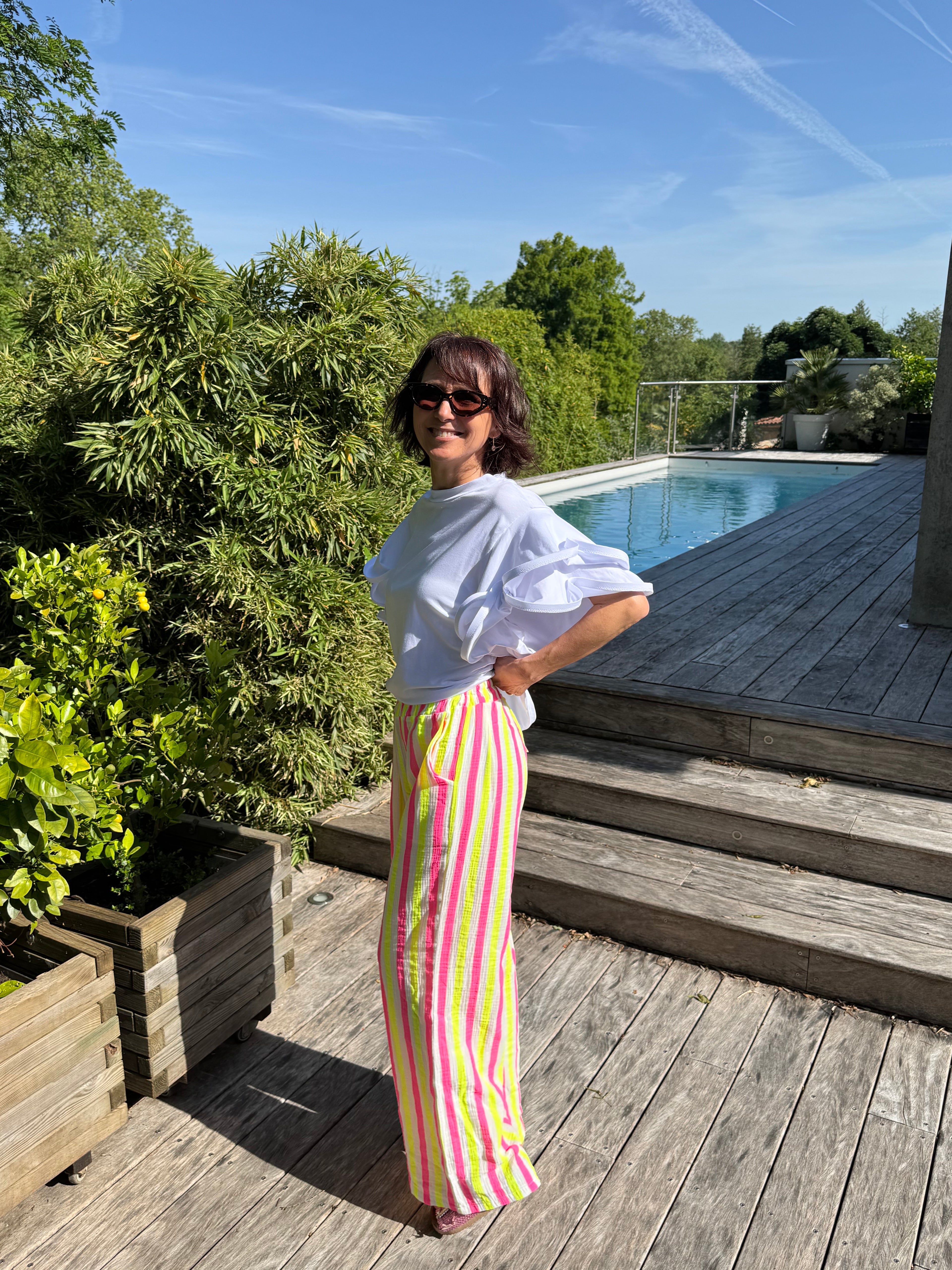 Pantalon Raie Fluo