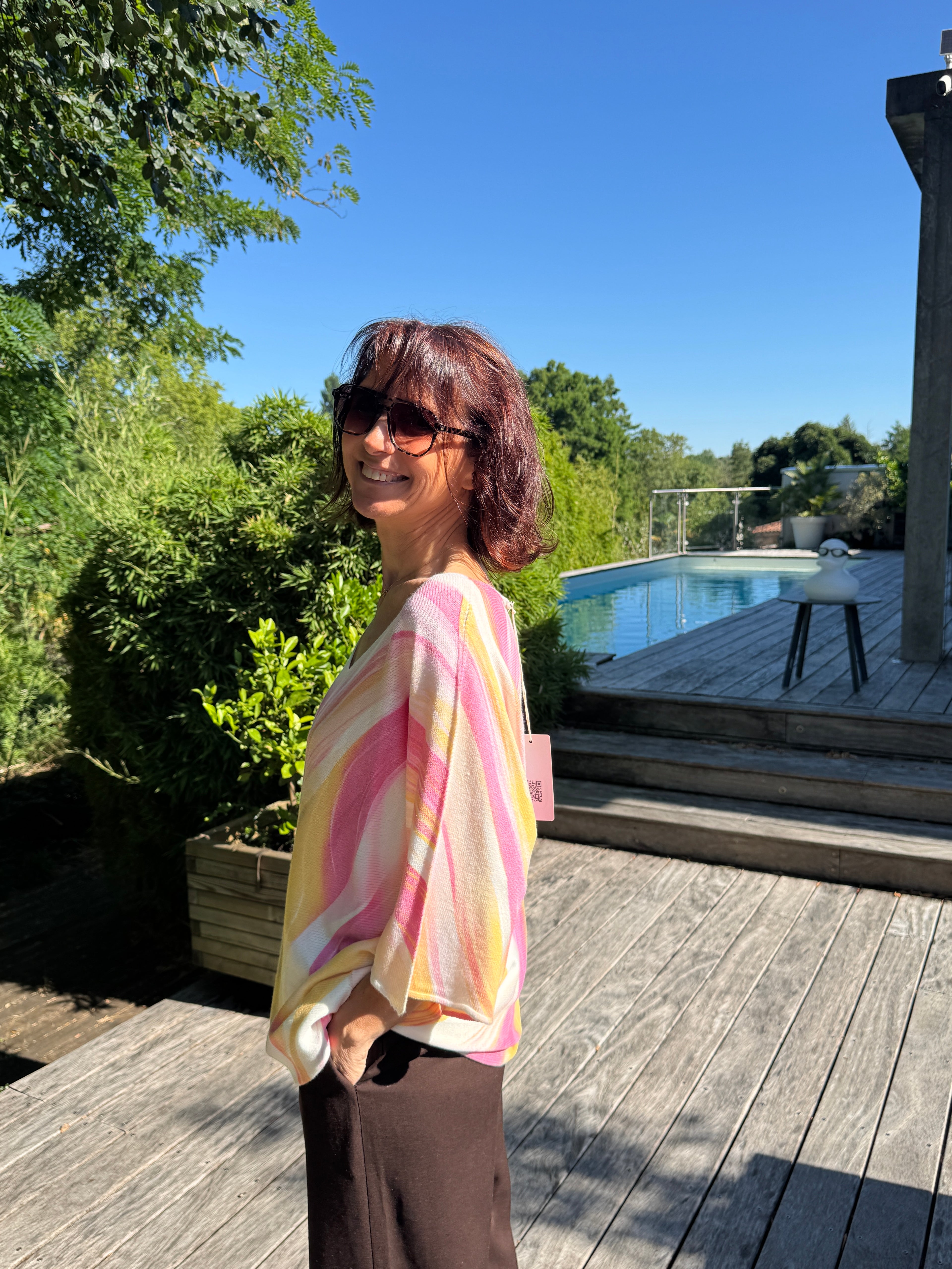 Pull Aurore Rose
