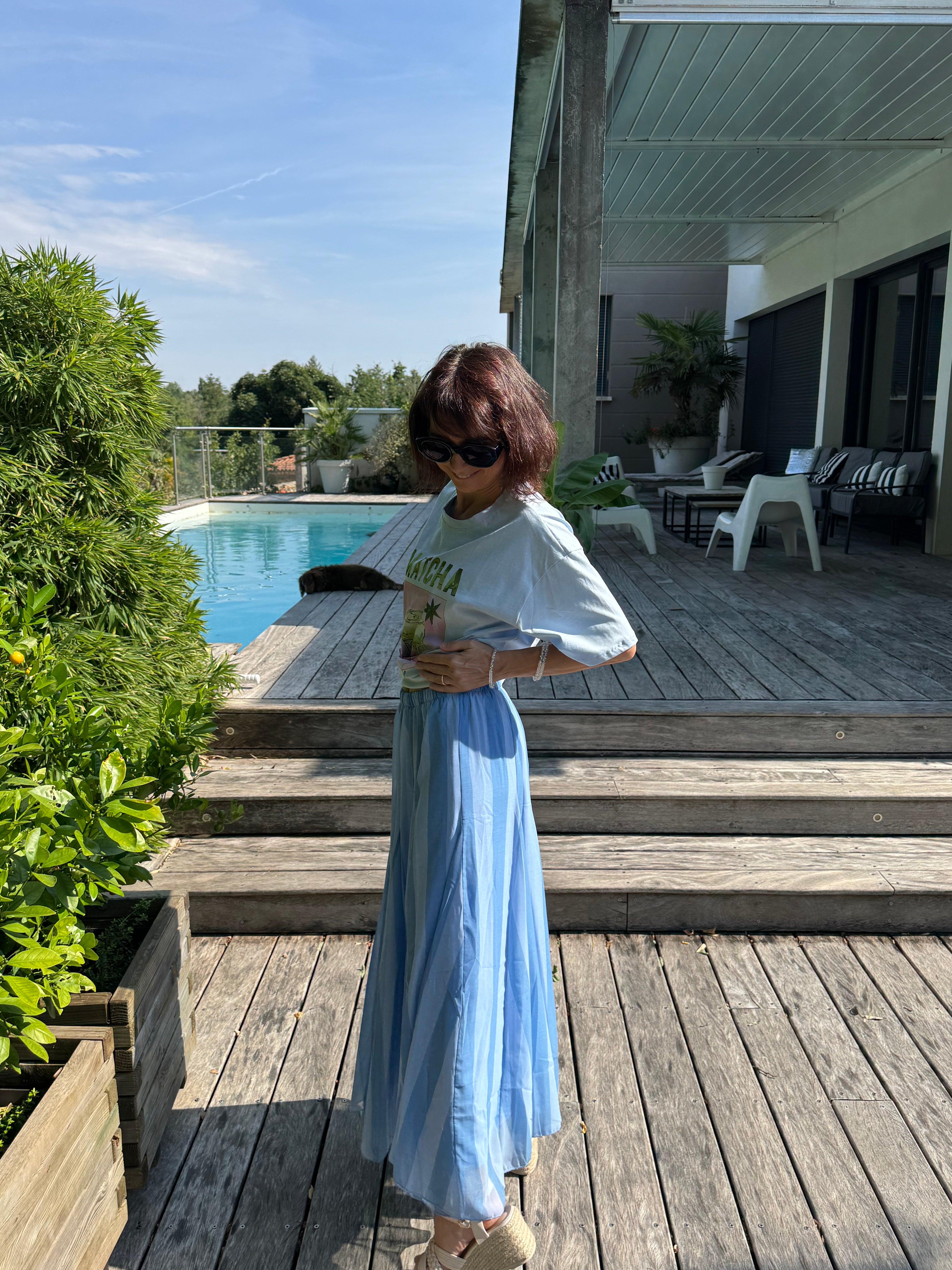 Jupe Rayé Blue