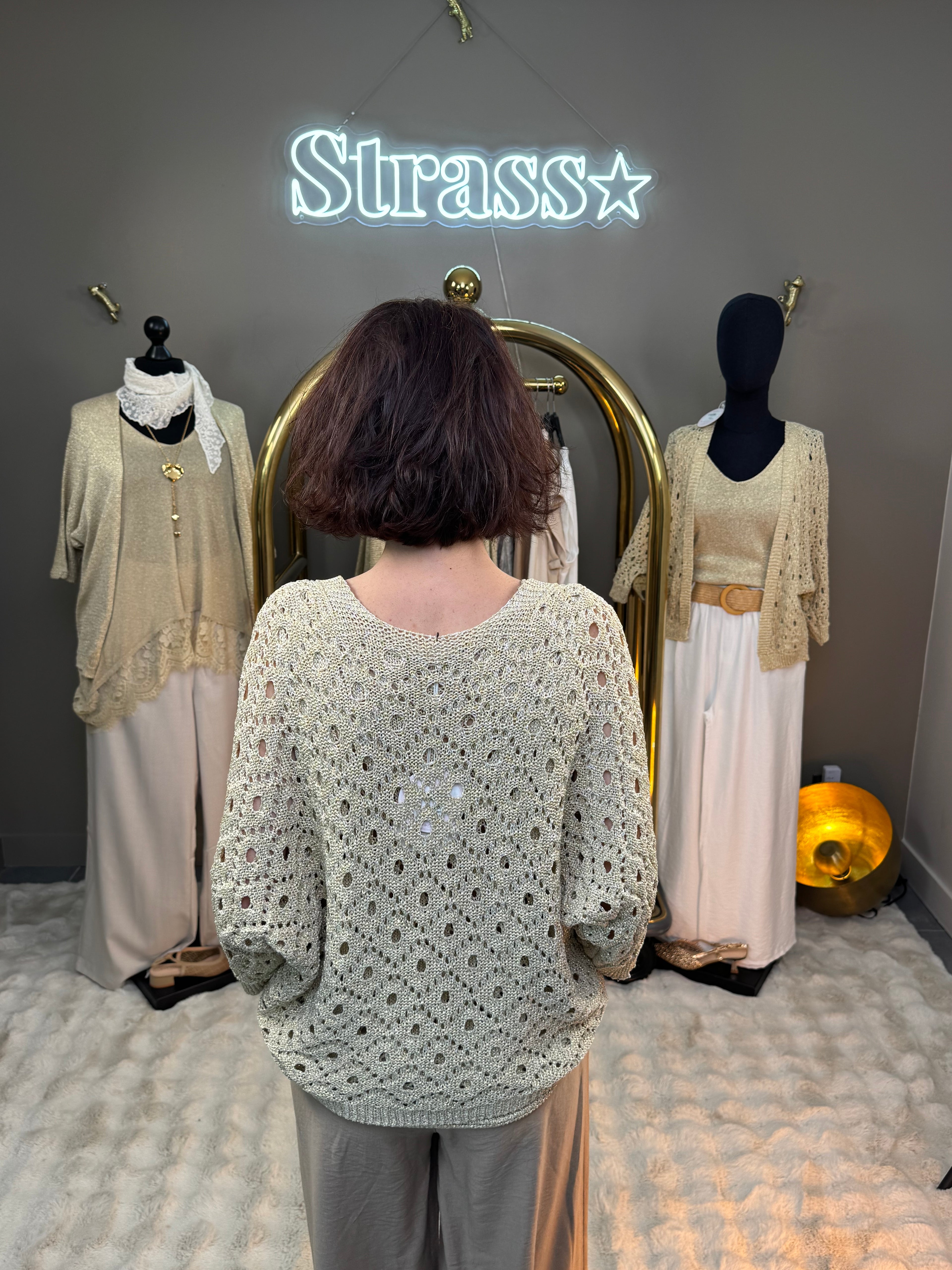 Veste Lurex Alberto Doré