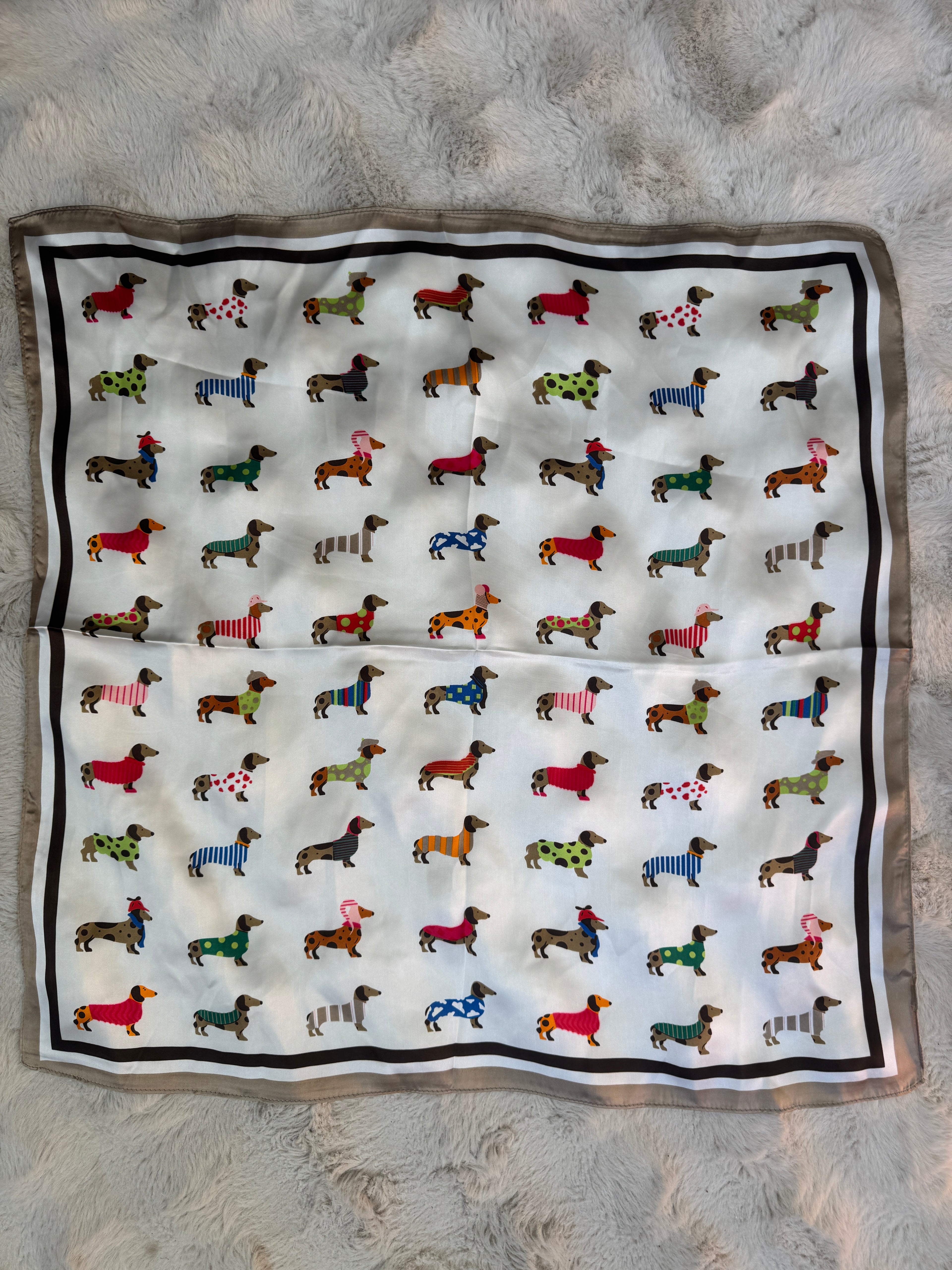 Foulard Teckel en Folie