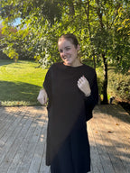 Cape poncho noire