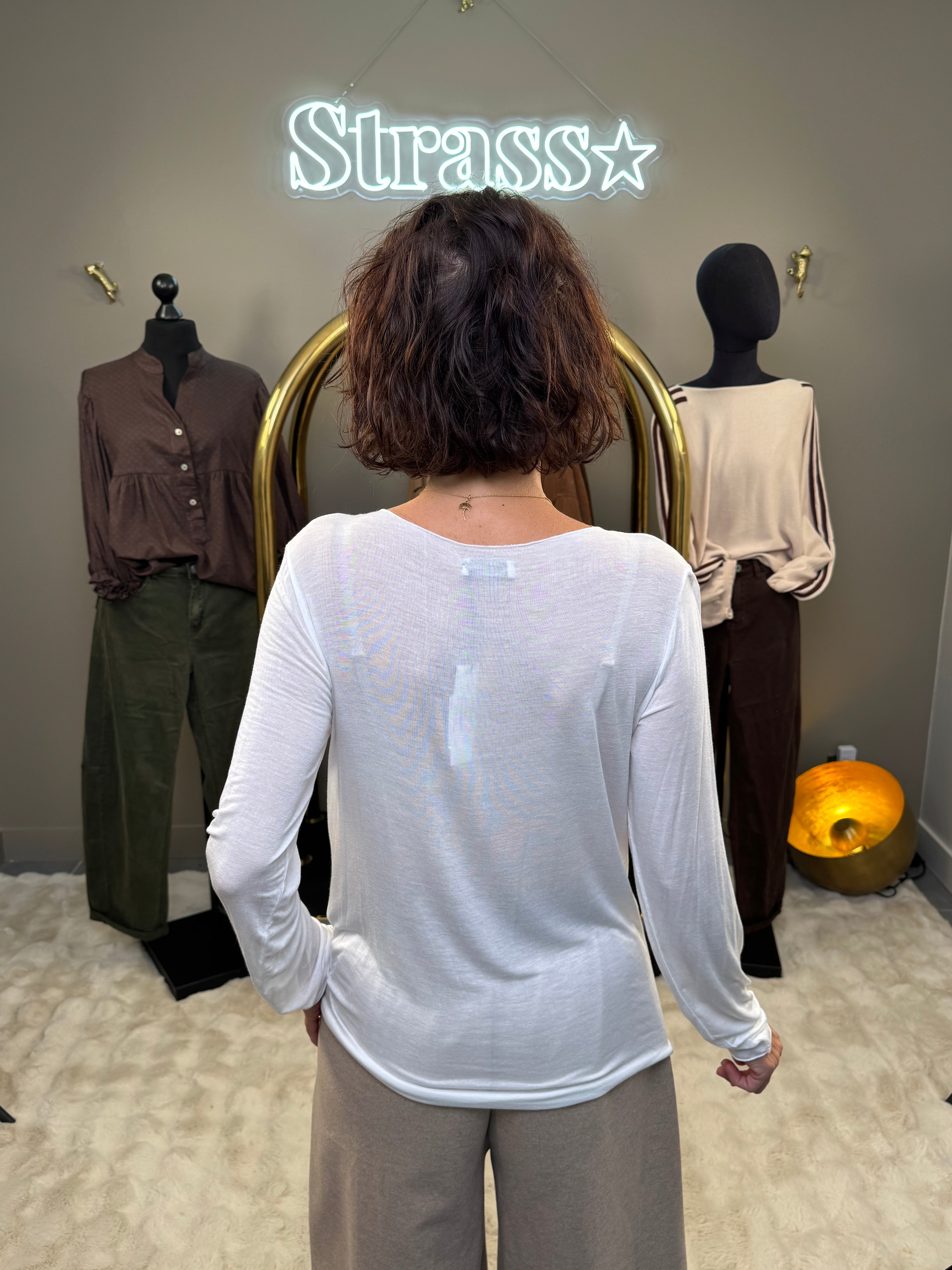 Tout Chaud Viscose et Cachemire Blanc