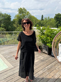 Robe haut filet noire