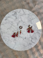 Boucles D’oreilles poisson pompon Choco