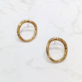 Boucle D'Oreilles Rond Dorées