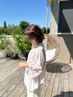 Chemise Dentelle Elsa Beige