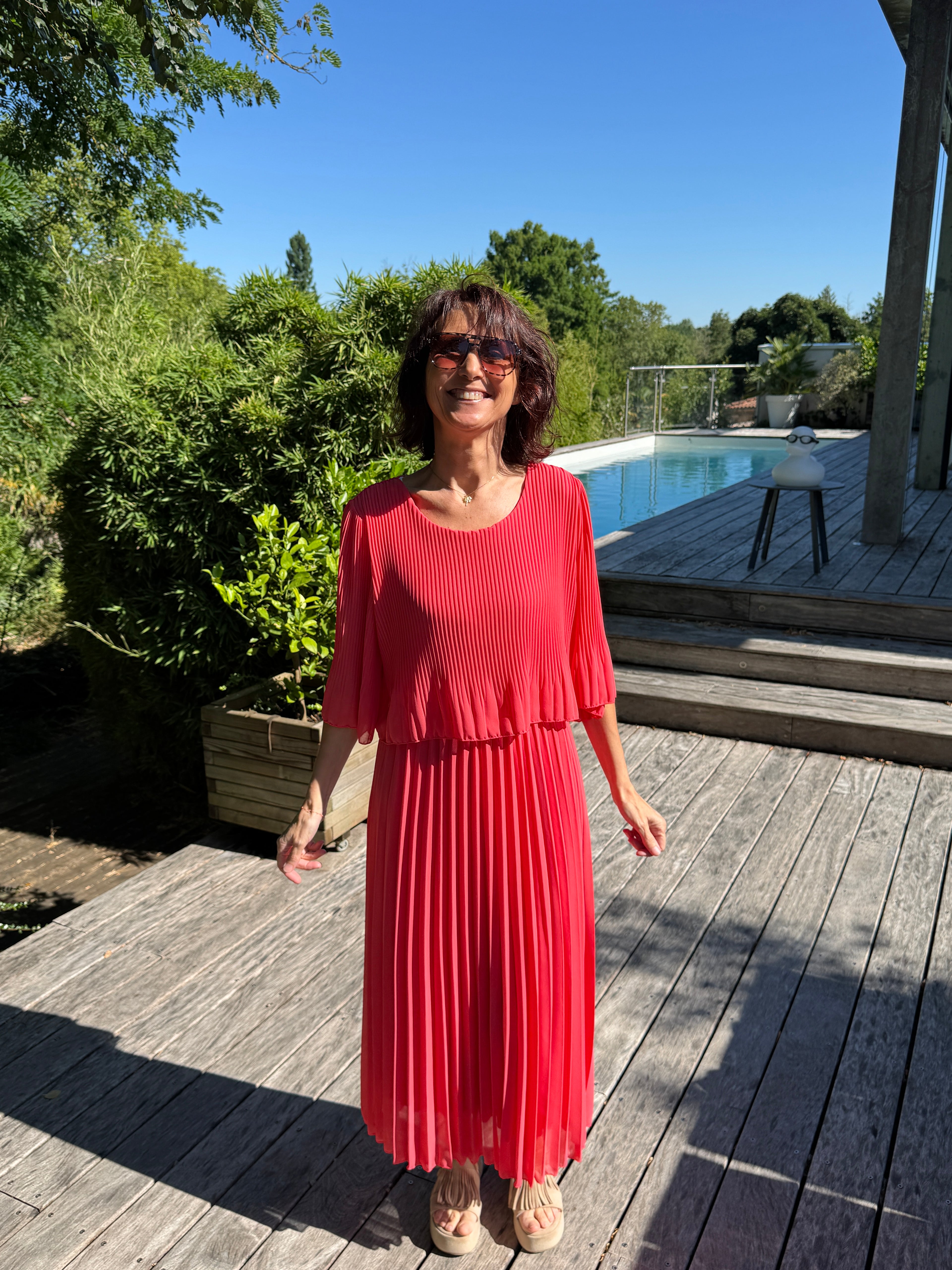 Robe Pépite corail