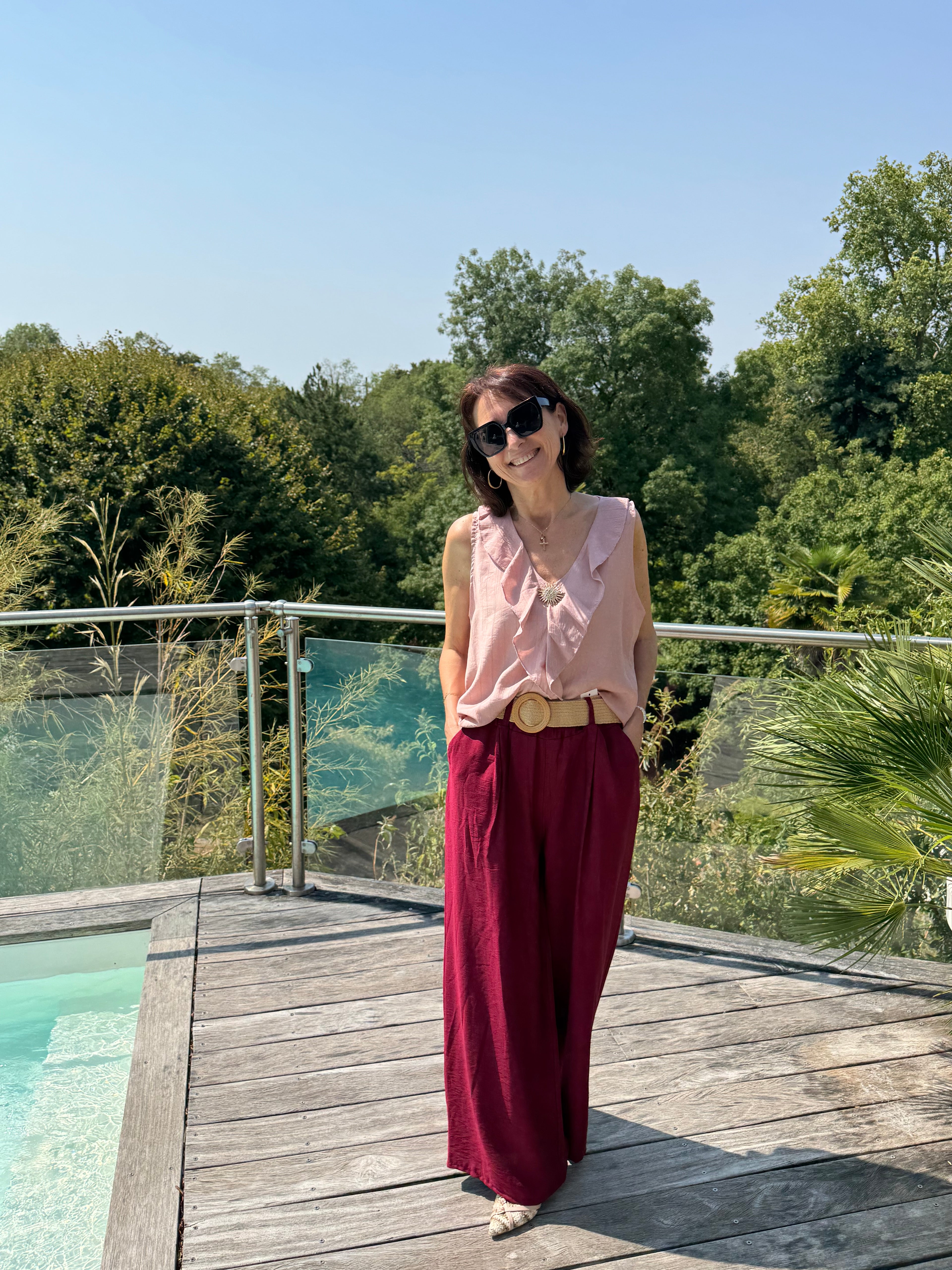 Pantalon Vico Bordeaux