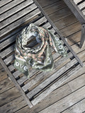 Foulard Love Gaze De Coton Kaki