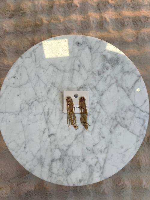 Boucles d'Oreilles Chute dorée