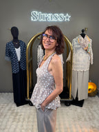 Top Dos Nu Polka Beige