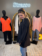 Chemise Milan Noire Grande Taille