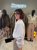 Chemise Rayé Lucia Beige