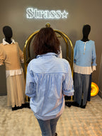 Chemise Rayé Lucia Bleu Ciel