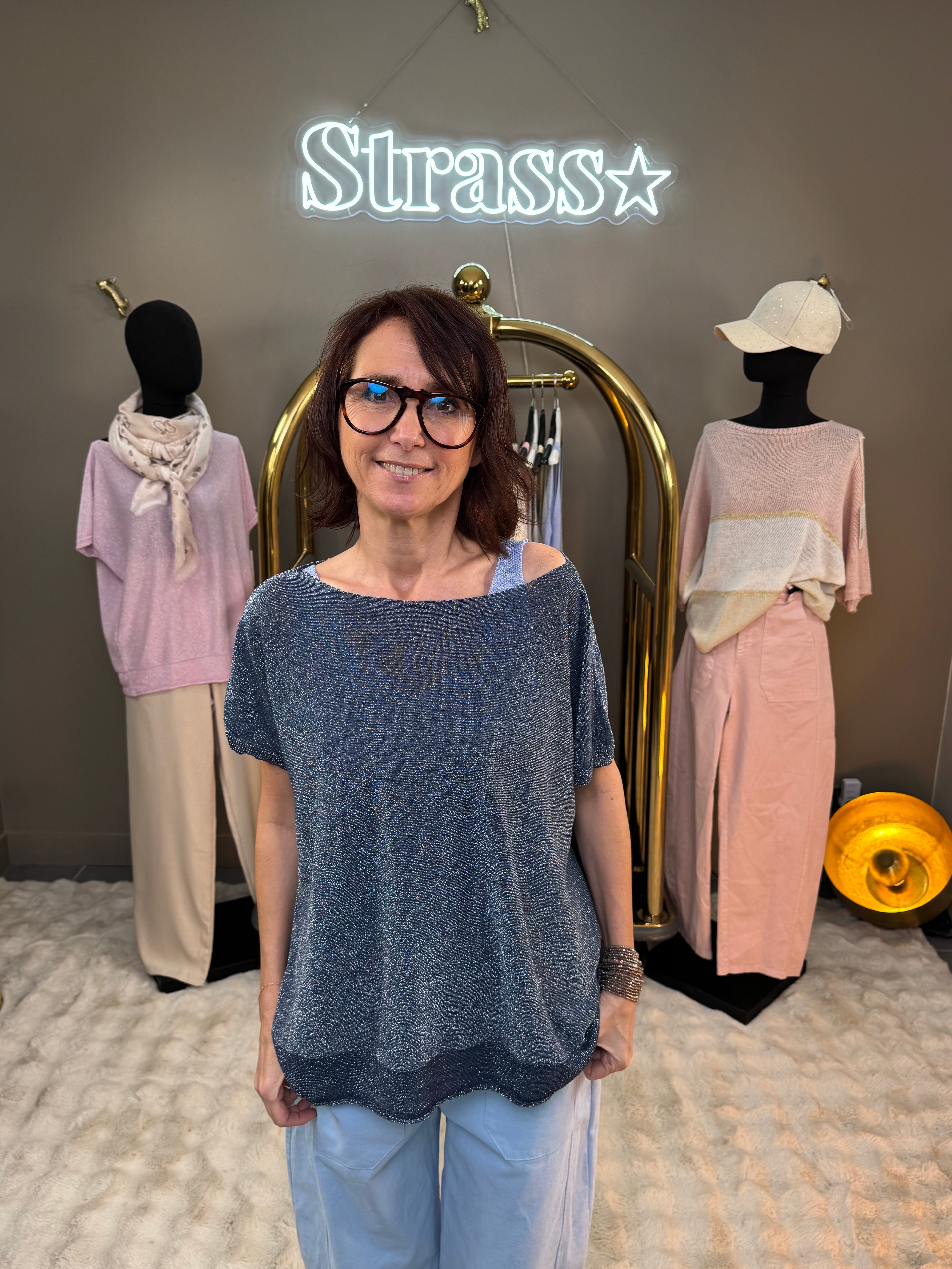 Pull Éblouissant bleu nuit