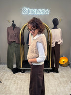 Veste Sans Manche Mouty Camel Clair