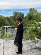 Robe Plissée Divina Noire