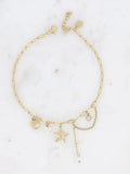 Chaine de Cheville Étoile de mer Doré