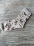 Chaussettes Teckel Beige