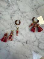 Boucles D’oreilles poisson pompon Choco