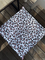 Foulard Leopard Rose Pale