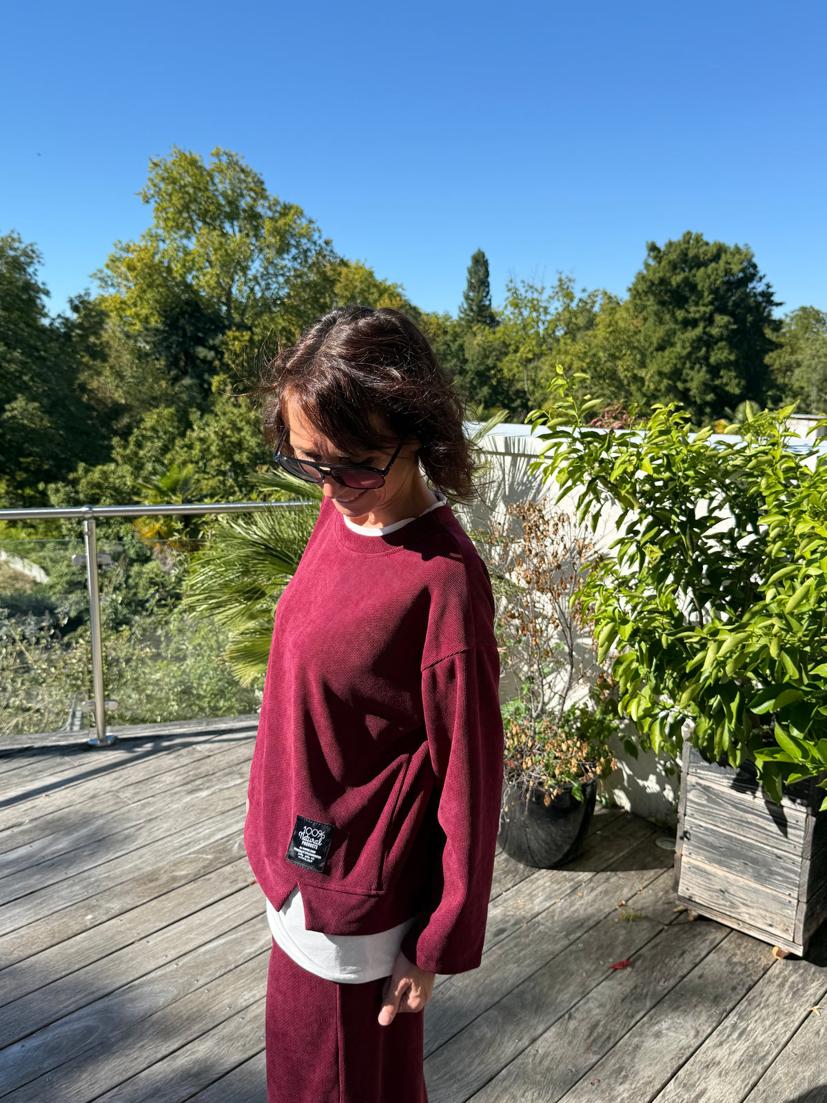 Sweat sport chic Bordeaux