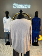 Pull Fin bas doré Grande Taille