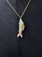 Collier Poisson Gigotton Orange