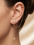 Boucle d’oreille Bague Oreille Chaînette Éclat