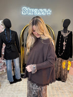 Pull Col roulé Pipa Choco