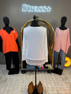 Top Chaleur Grande Taille Blanc