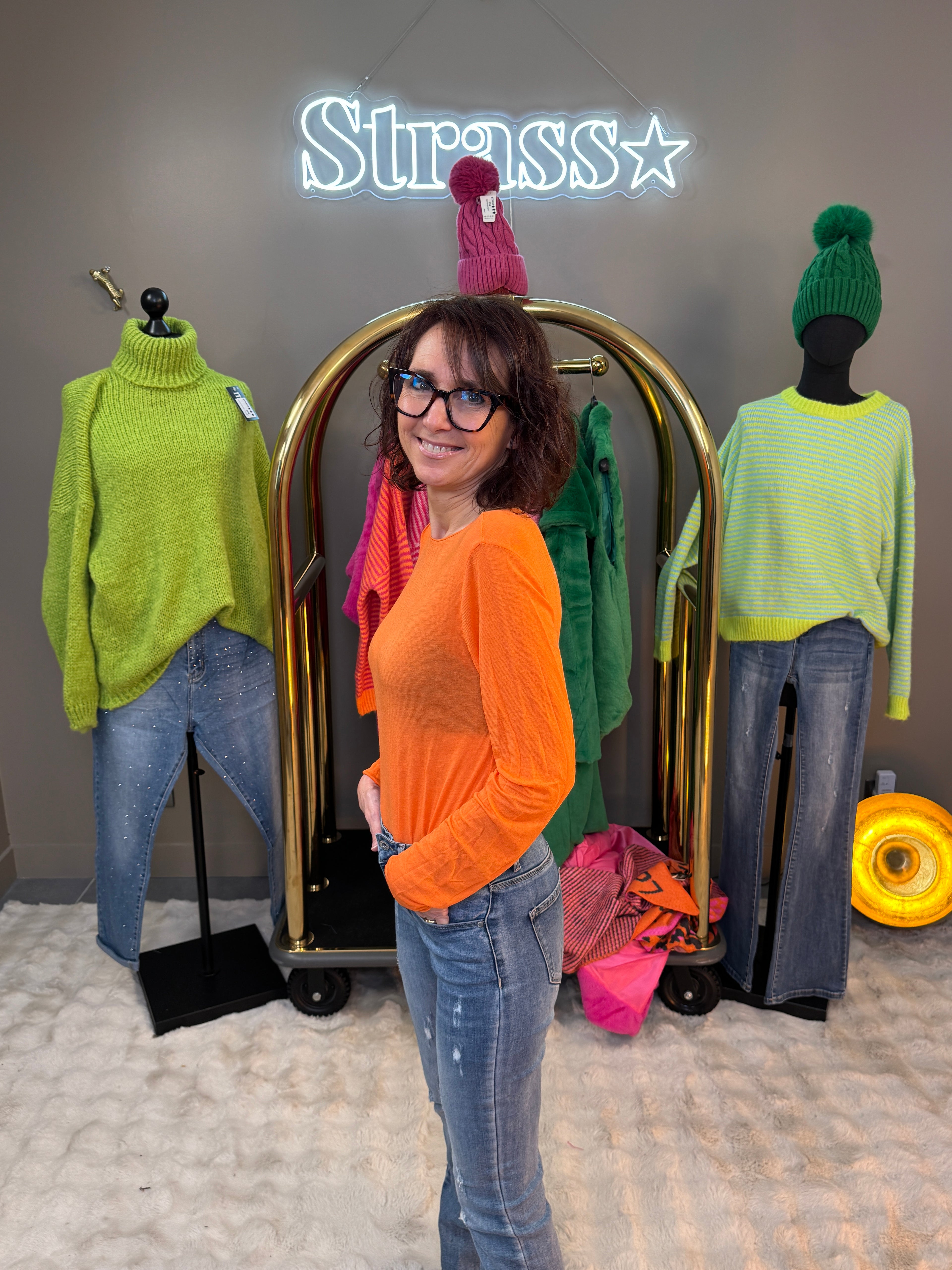 Sous Pull Cachemire Orange