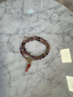 Collier Y Bracelet Poisson Rose